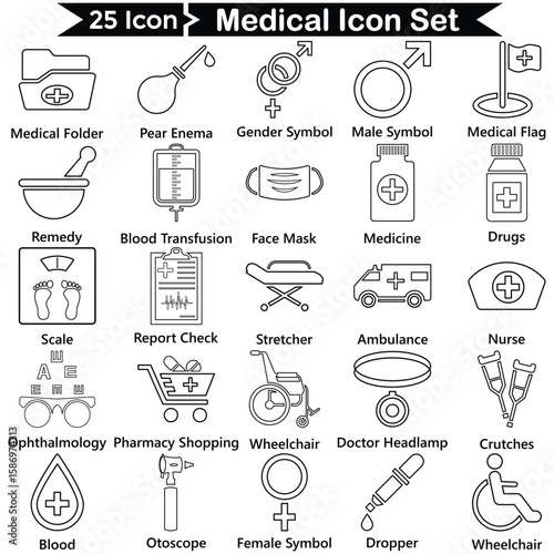 Medical Line Icon Pack