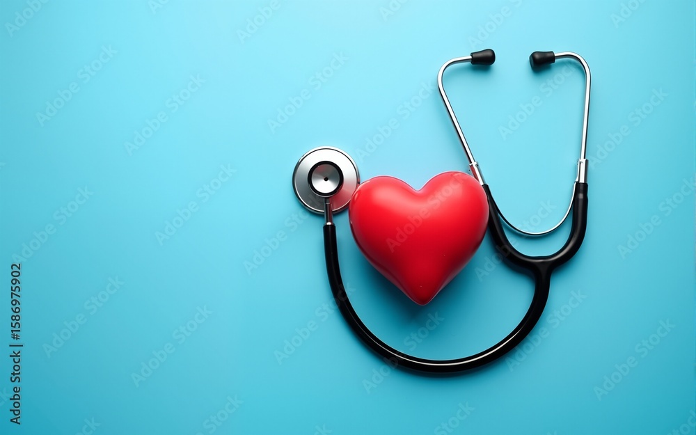 2025 Happy New Year for health care.heart health, health insurance concept, new year resolutions goal. yearly health checks and healthy trend. Red heart and stethoscope on blue background 2025 Happy New Year for health care.heart health, health insurance concept, new year resolutions goal. yearly health checks and healthy trend. Red heart and stethoscope on blue background