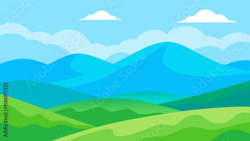 Minimalist Landscape Featuring Horizon Background Scene Peaceful Serene Nature