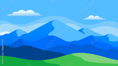 Serene Unblemished Landscape Background Scene Peaceful Calm Tranquil Nature