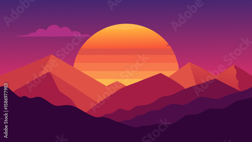 Dreamlike Background Illustration Peaceful Serene Artistic Nature Landscape