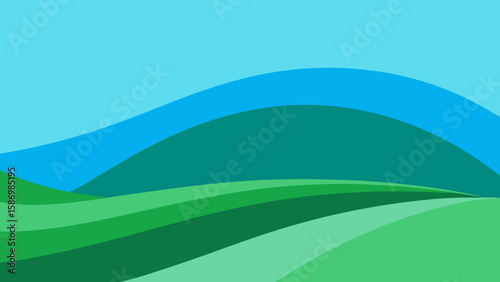 Abstract Background Scene Portraying the Essence of Green Nature