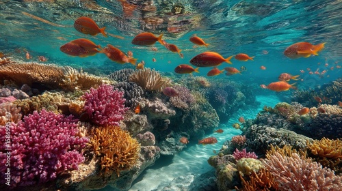 Vibrant Underwater Coral Reef Paradise