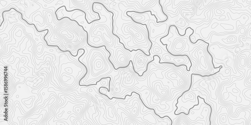 modern style topographic map with light gray contour lines on a white background creating a smooth surface element topo design.