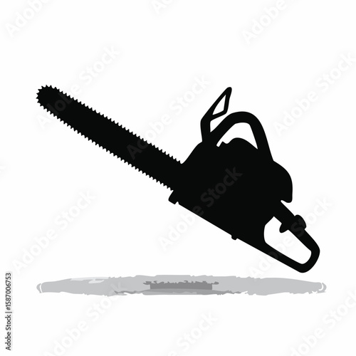 Chain Saw silhouette vector illustration