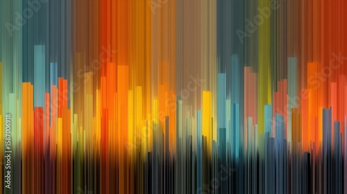 Abstract Colorful Stripes: A Vibrant Tapestry of Hues