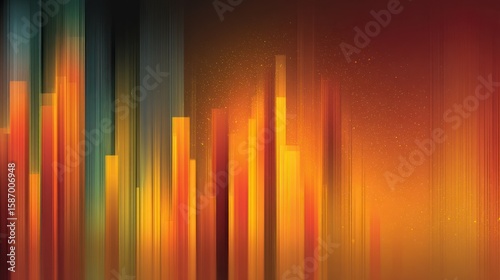 Abstract Autumnal Glow: A Symphony of Vertical Lines