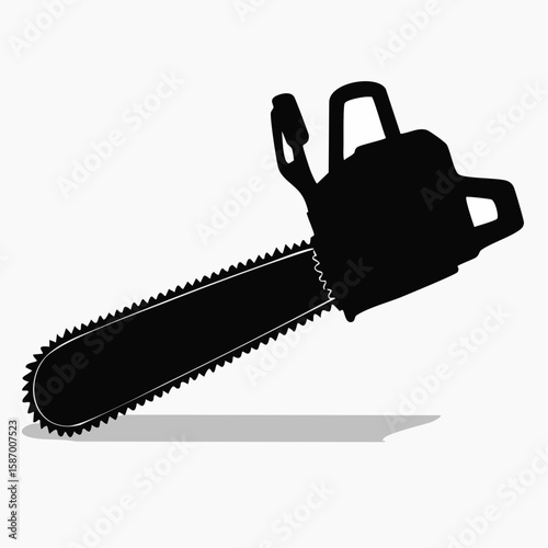 Chain Saw silhouette vector illustration