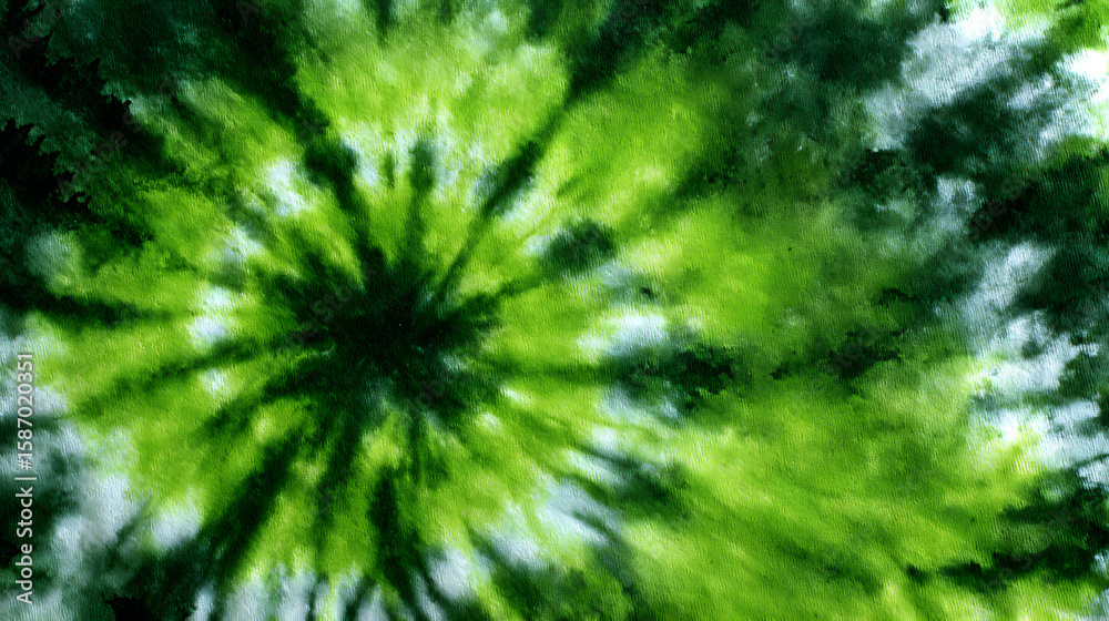 Fototapeta premium Green tie dye background