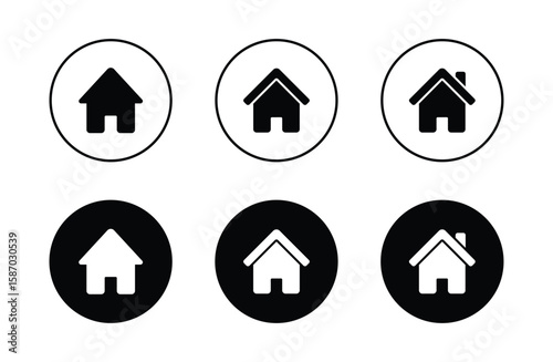 Home page icon. home symbol illustration	