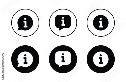 Info icons set. Information icon vector