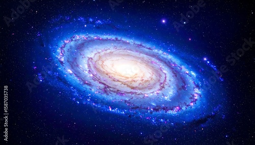 Spiral galaxy in deep space (12)