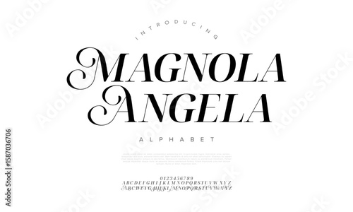Romantic serif font with dramatic curves, ideal for invitations, branding, and packaging