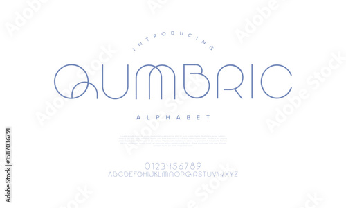 Light geometric sans-serif font with minimal and modern aesthetics for branding