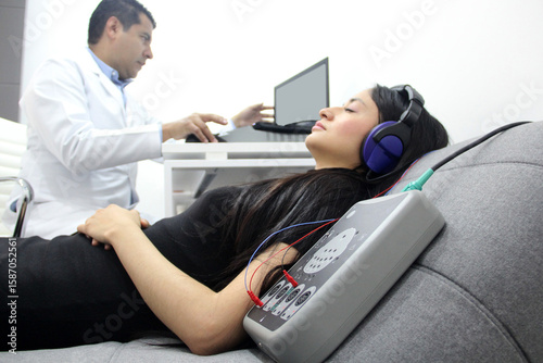 Photos Auditory Evoked Potentials, a diagnostic test to evaluate the auditory system fu