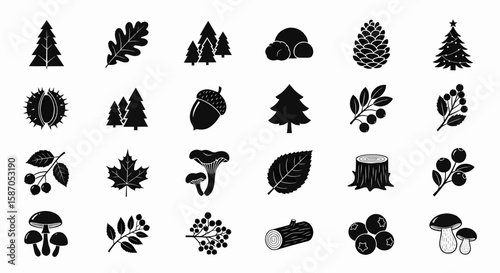 Nature's Vector Collection Botanical Elements and Silhouettes for Design Projects