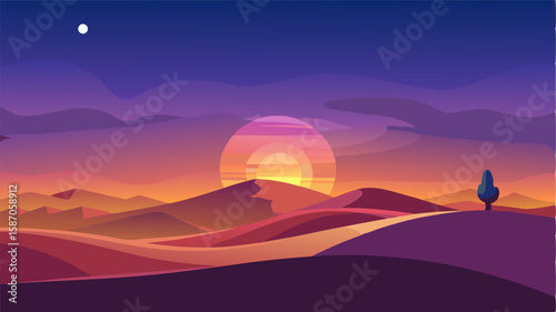 The steppe is a painters paradise at twilight with the changing light creating a new masterpiece every moment.