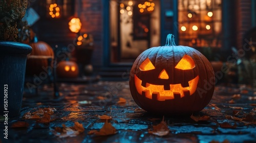 halloween pumpkin lantern
