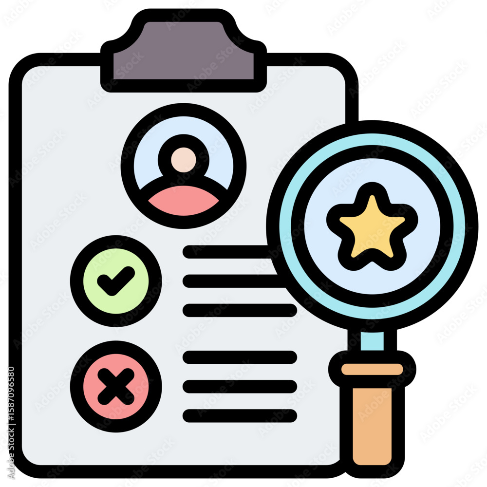 Obraz premium Evaluation Icon