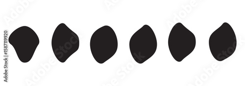 Blob shapes colorful collection vector design elements isolated