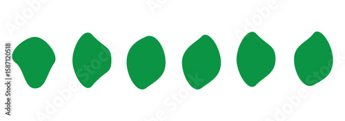 Blob shapes colorful collection vector design elements isolated