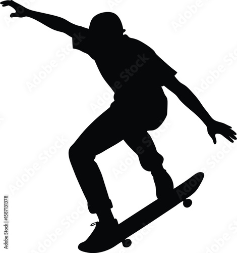  Skater Silhouette on Ramp