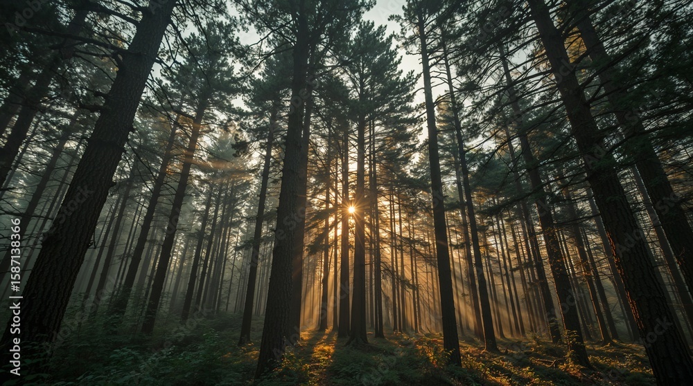 Obraz premium morning in the forest