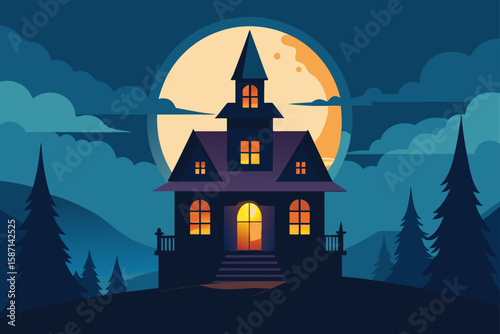 Witch Shadow Stirring Cauldron