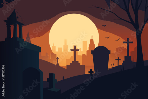 Eerie Jack-o-Lantern Glowing Shadow