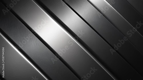 Abstract diagonal metal stripes design