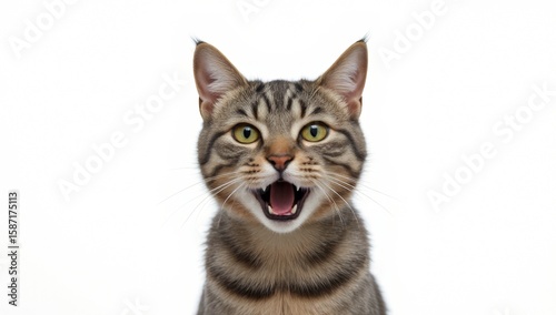 The moment of surprise of the kitten