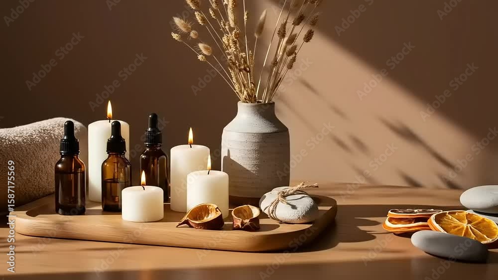 Spa scene with candles. Spa scene with candles.