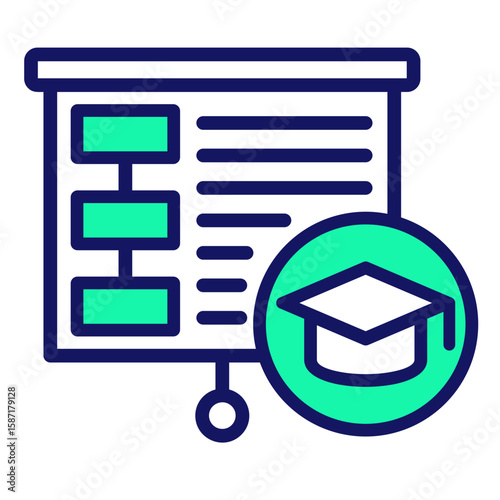 Learning Plan  Icon Element For Design