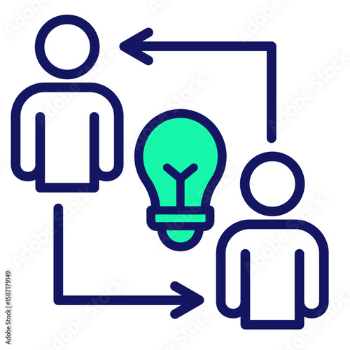Knowledge Transfer  Icon Element For Design