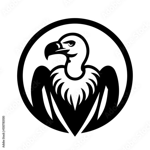 simple vulture logo