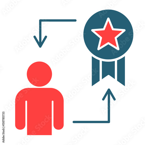 Achievement Badge  Icon Element For Design