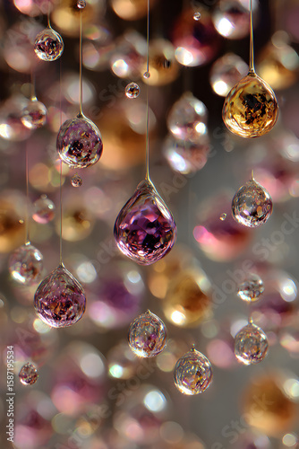 Ephemeral Dance: The Mesmerizing Ballet of Water Droplets Momentarily Defying Gravity's Hold