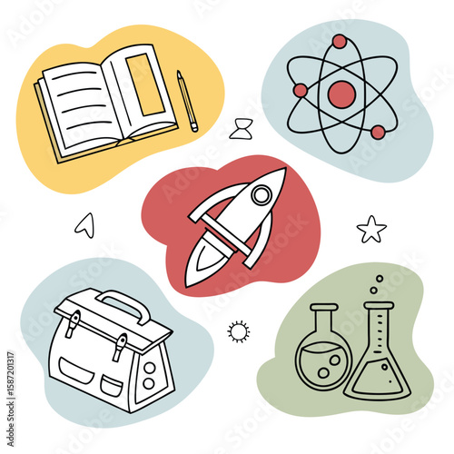 Educational elements illustration