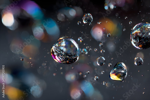 Ephemeral Dance: The Mesmerizing Ballet of Water Droplets Momentarily Defying Gravity's Hold