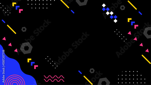 Colorful abstract geometric design suitable for backgrounds, digital art, prints, and modern design projects needing a vibrant touch.