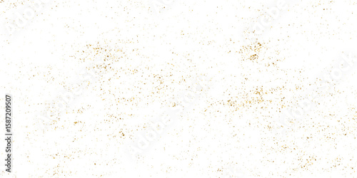 Gold glitter texture isolated on white. Golden color of winners. Aureate abstract particles on ofay substrate. Explosion of confetti shine. Celebratory background. Vector illustration