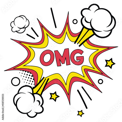 Omg speech bubble graphic