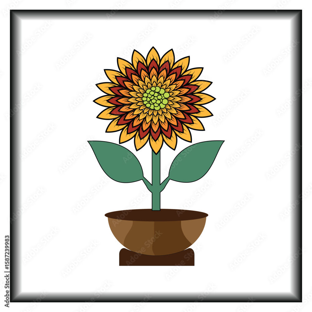 Obraz premium sunflower in a vase