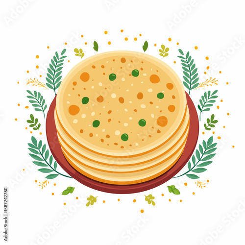Flaky Paratha: Layered Indian Flatbread