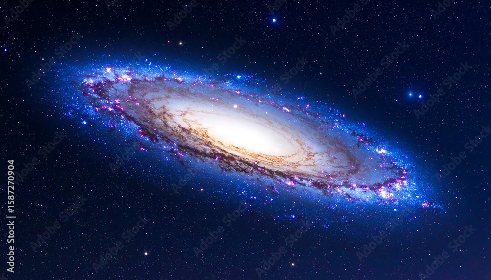 Obraz premium Spiral galaxy in deep space (13)