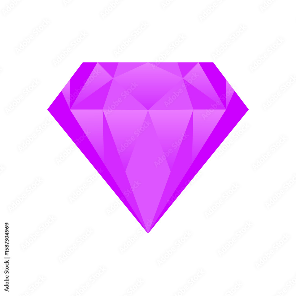 Purple Diamond Icon Purple Diamond Icon