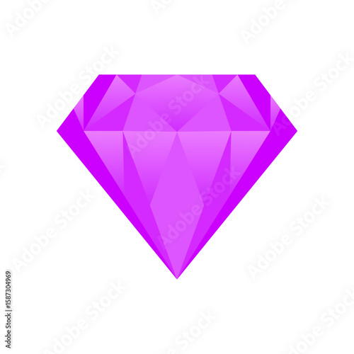 Purple Diamond Icon