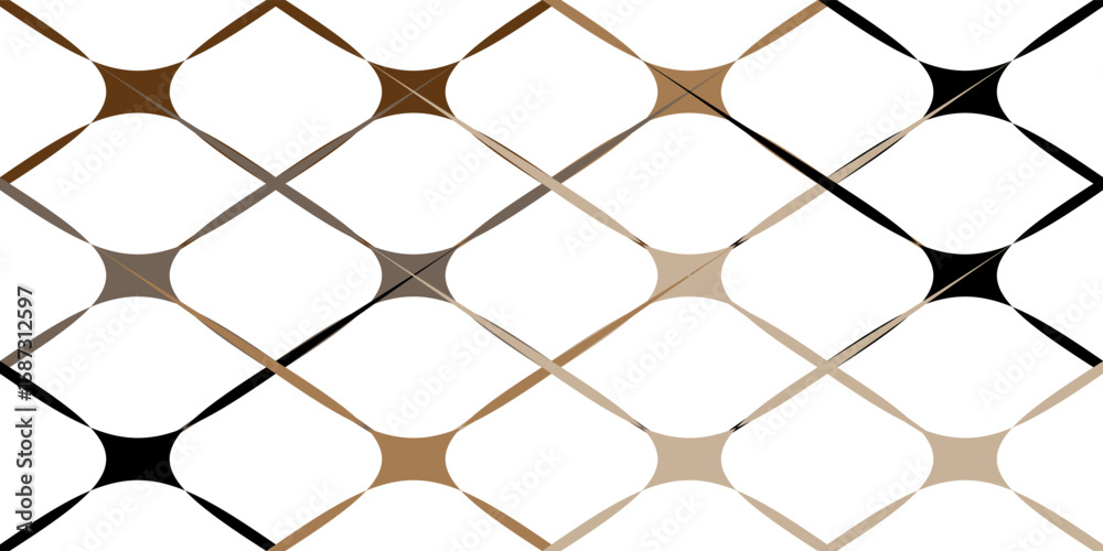 Naklejka premium Earth Tone Geometric Star Pattern