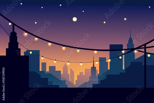 vector illustration of a city
