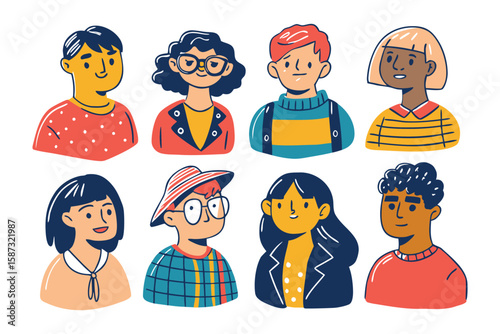 Diverse Portraits: A collection of artistic portraits, each brimming with character and unique style, showcasing the beauty of individual expression and a wide spectrum of backgrounds.